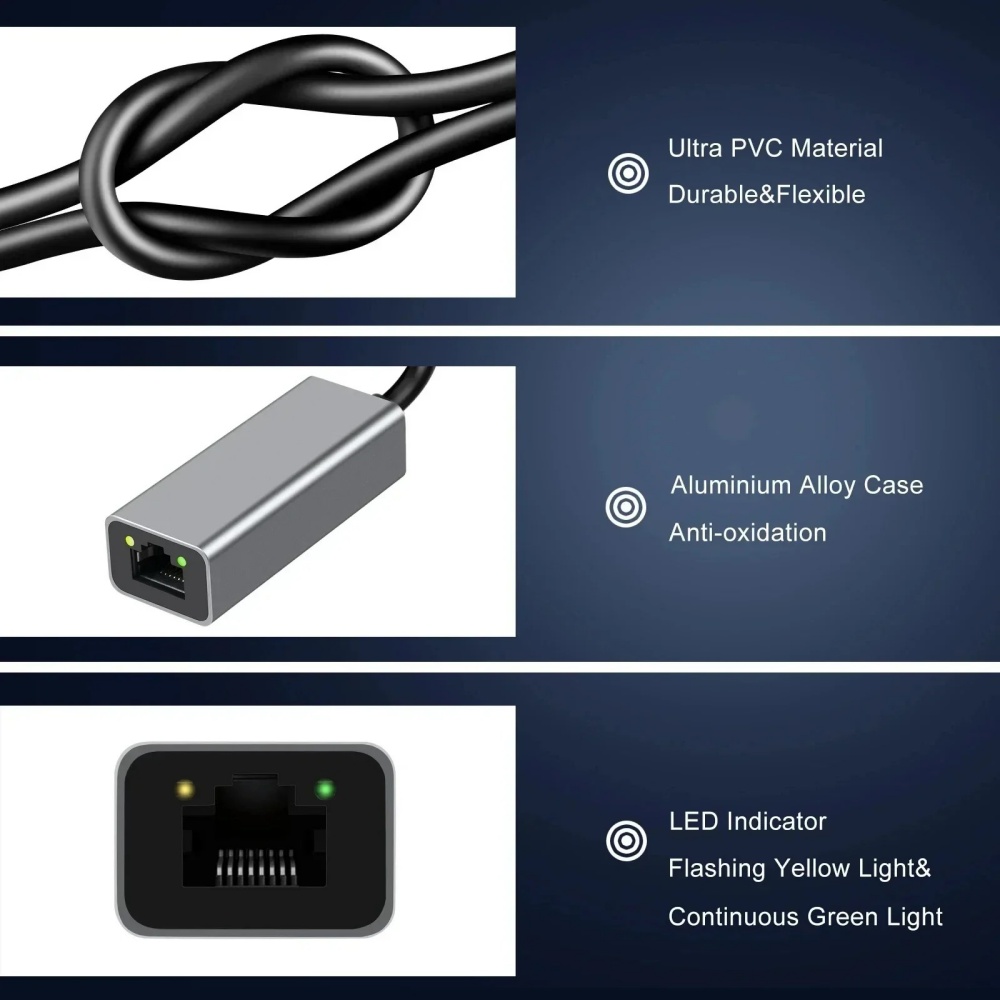 USB Tip C Ethernet Adaptörü Ağ - Lan Cable Gaming incelemesi ve fiyatı