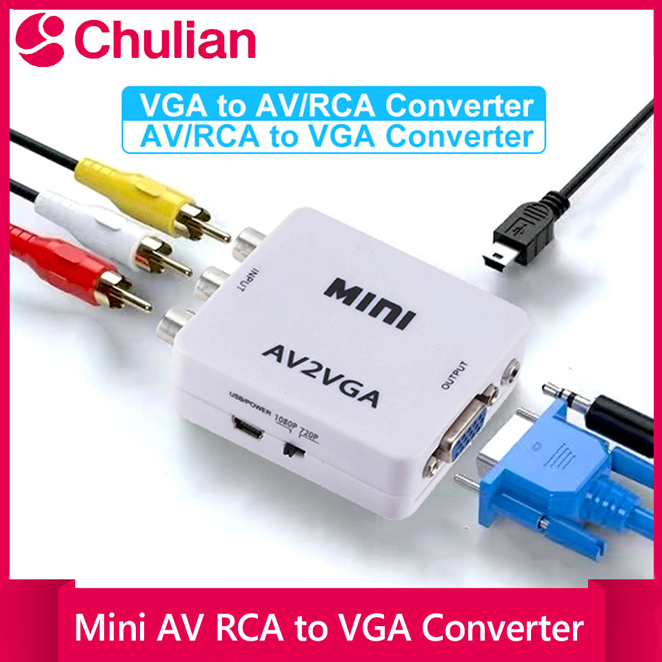VGA - AV Dönüştürücü 1080P RCA - Gaming Console Or Pc incelemesi ve fiyatı